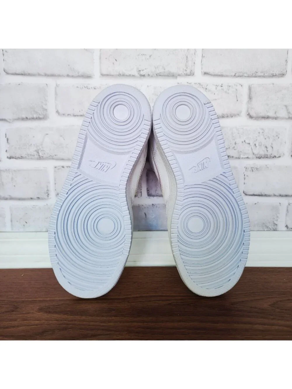 ❤️Nike Court Vision Mid Sz 6.5 Women's Shoes Sneaker White Iridescent FD0819-100